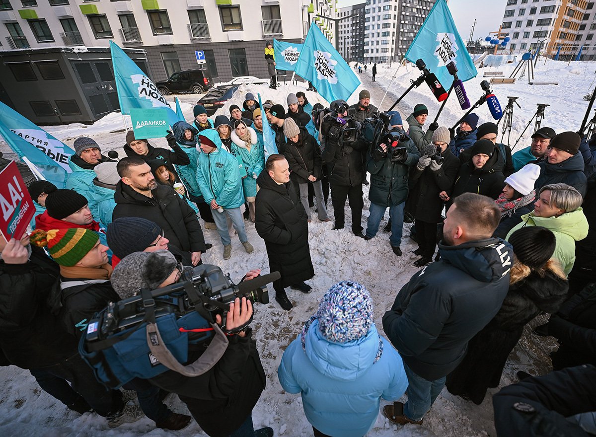 Встреча Даванкова с сторонниками в подмосковном Красногорске, 20 января 2024 года. Фото: Иван Водопьянов / Коммерсантъ / Sipa USA / Vida Press